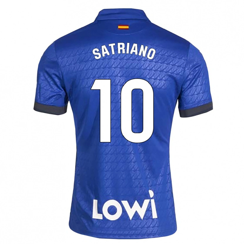 Danxen Hombre Camiseta Martín Satriano #10 Azul Blanco Negro 1ª Equipación 2026/27 La Camisa México