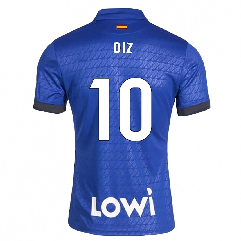 Danxen Hombre Camiseta Rafa Diz #10 Azul Blanco Negro 1ª Equipación 2026/27 La Camisa México