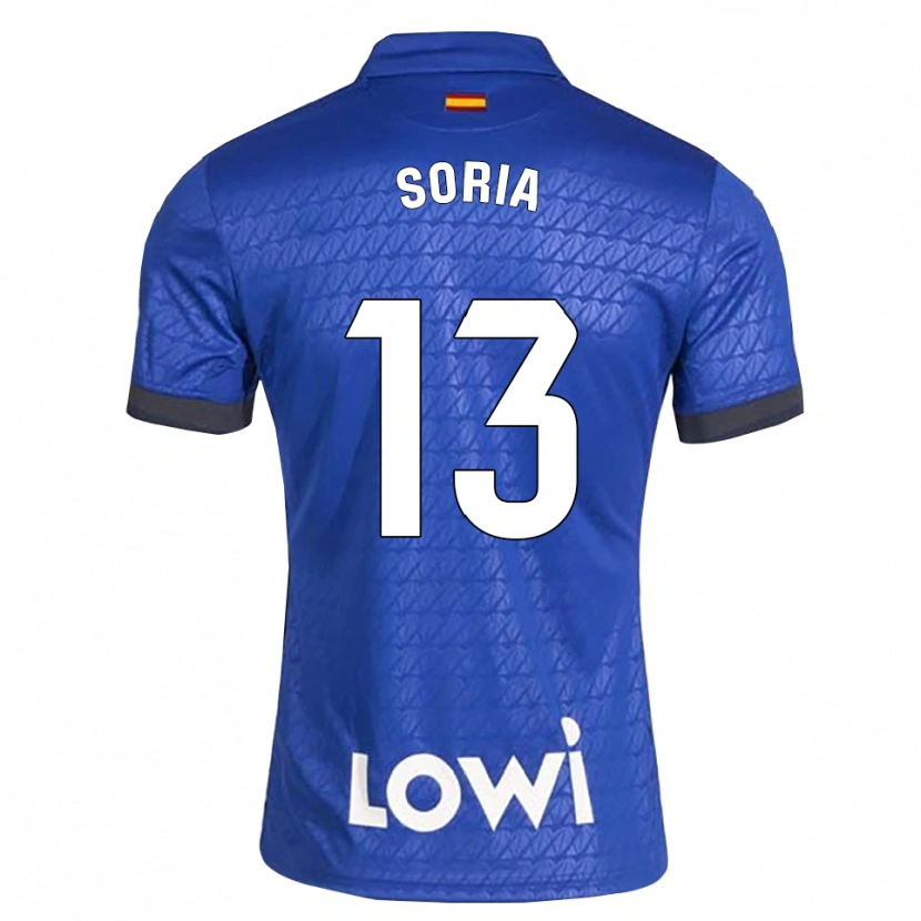 Danxen Hombre Camiseta David Soria #13 Azul Blanco Negro 1ª Equipación 2026/27 La Camisa México