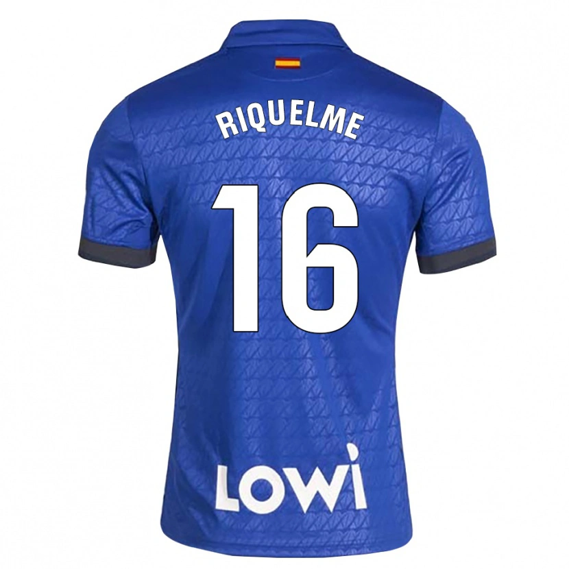 Danxen Hombre Camiseta Adrián Riquelme #16 Azul Blanco Negro 1ª Equipación 2026/27 La Camisa México