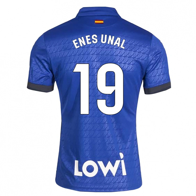 Danxen Hombre Camiseta Enes Ünal #19 Azul Blanco Negro 1ª Equipación 2026/27 La Camisa México