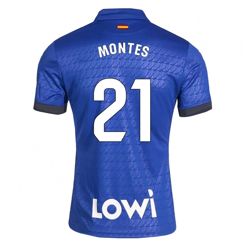 Danxen Hombre Camiseta Jorge Montes #21 Azul Blanco Negro 1ª Equipación 2026/27 La Camisa México
