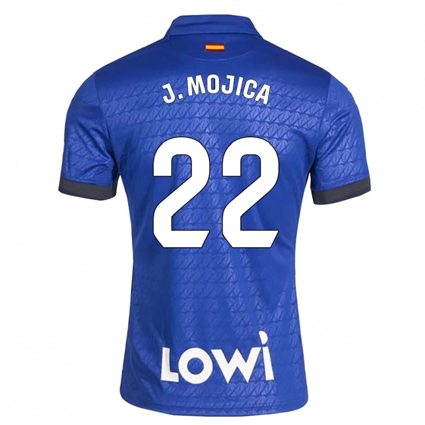 Danxen Hombre Camiseta Johan Mojica #22 Azul Blanco Negro 1ª Equipación 2026/27 La Camisa México