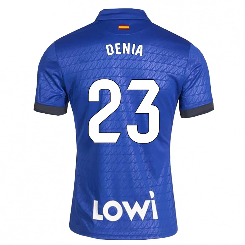Danxen Hombre Camiseta Marcos Denia #23 Azul Blanco Negro 1ª Equipación 2026/27 La Camisa México