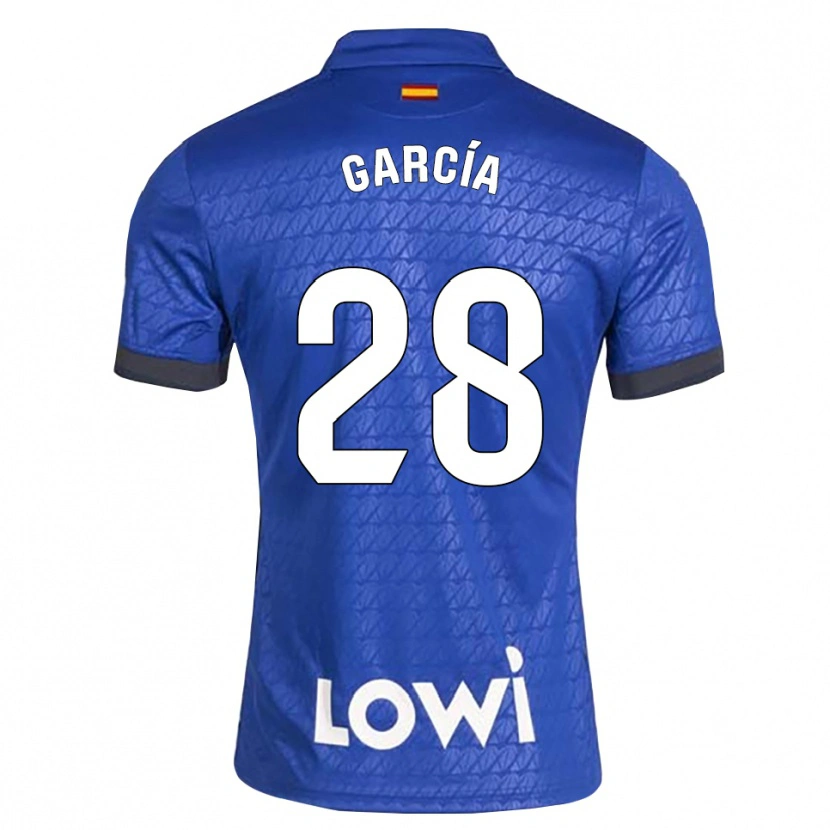Danxen Hombre Camiseta Hugo García #28 Azul Blanco Negro 1ª Equipación 2026/27 La Camisa México