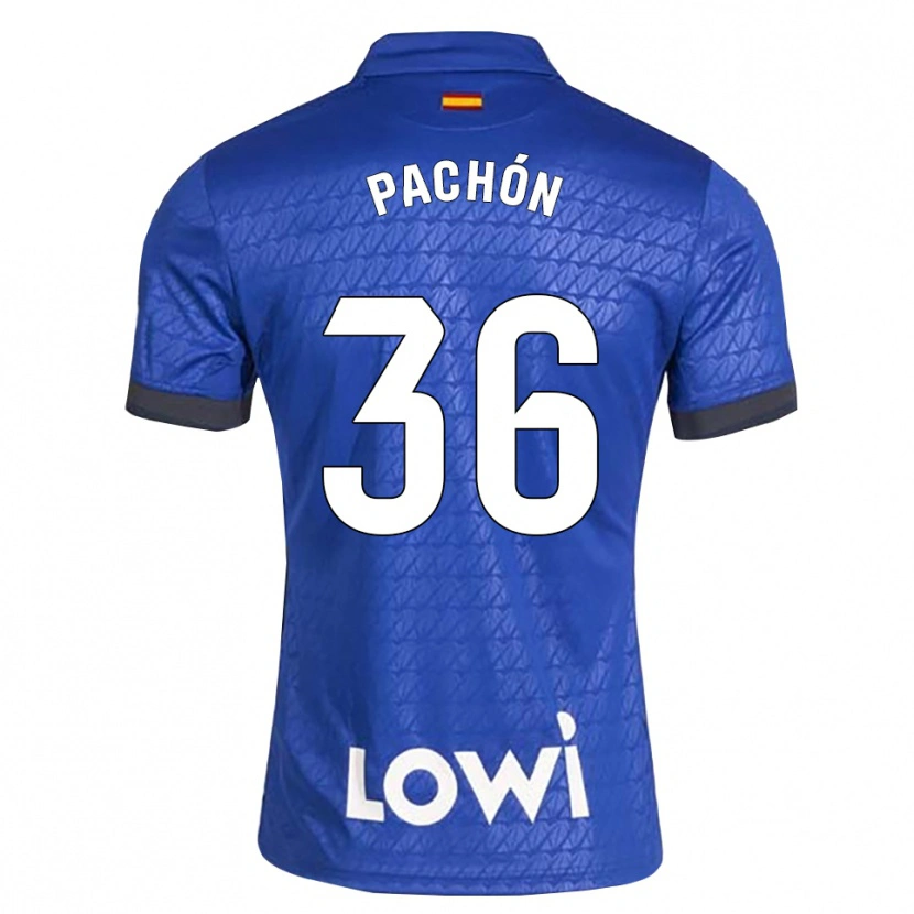 Danxen Hombre Camiseta Marcos Pachón #36 Azul Blanco Negro 1ª Equipación 2026/27 La Camisa México