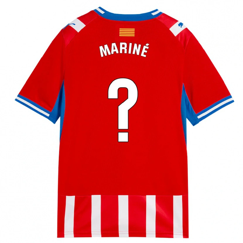Danxen Hombre Camiseta Aleix Mariné #0 Rojo Blanco Azul Cielo 1ª Equipación 2026/27 La Camisa México
