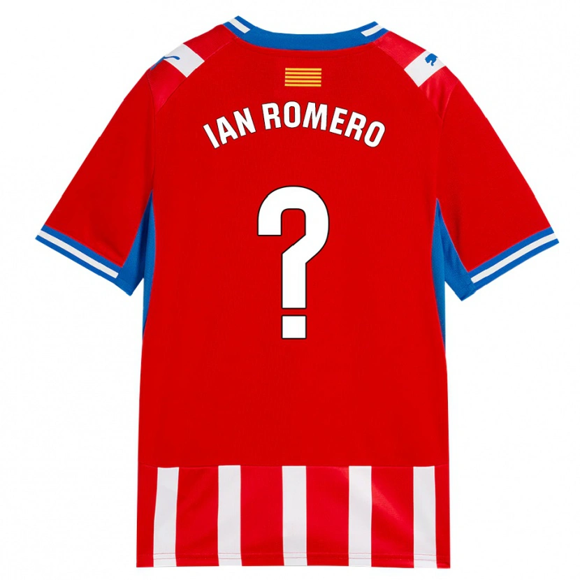 Danxen Hombre Camiseta Ian Romero #0 Rojo Blanco Azul Cielo 1ª Equipación 2026/27 La Camisa México