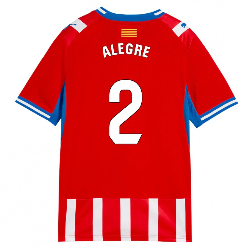Danxen Hombre Camiseta Marc Alegre #2 Rojo Blanco Azul Cielo 1ª Equipación 2026/27 La Camisa México