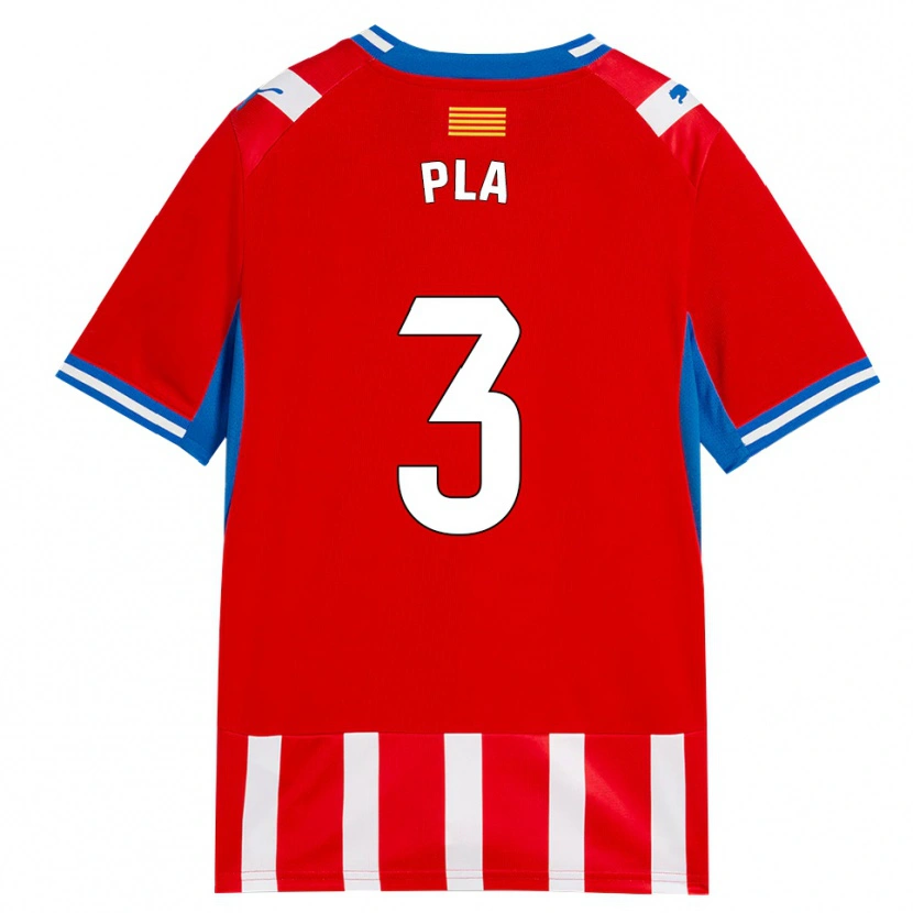 Danxen Hombre Camiseta Marta Pla #3 Rojo Blanco Azul Cielo 1ª Equipación 2026/27 La Camisa México