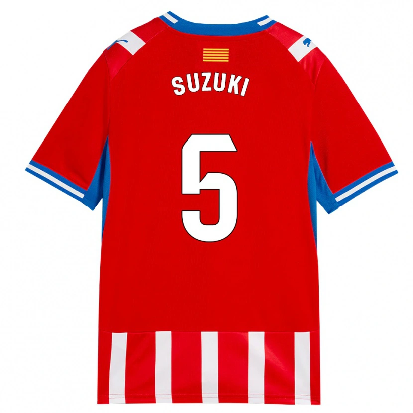 Danxen Hombre Camiseta Wadi Ibrahim Suzuki #5 Rojo Blanco Azul Cielo 1ª Equipación 2026/27 La Camisa México