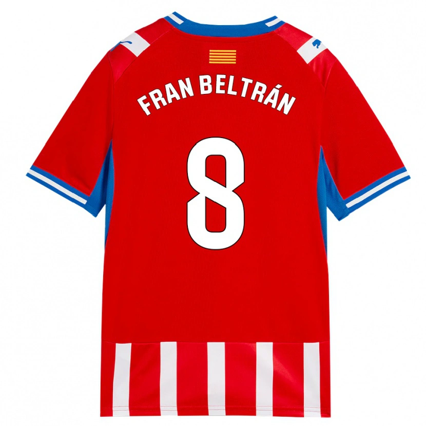 Danxen Hombre Camiseta Fran Beltrán #8 Rojo Blanco Azul Cielo 1ª Equipación 2026/27 La Camisa México