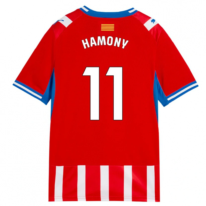 Danxen Hombre Camiseta Mohammed Hamony #11 Rojo Blanco Azul Cielo 1ª Equipación 2026/27 La Camisa México