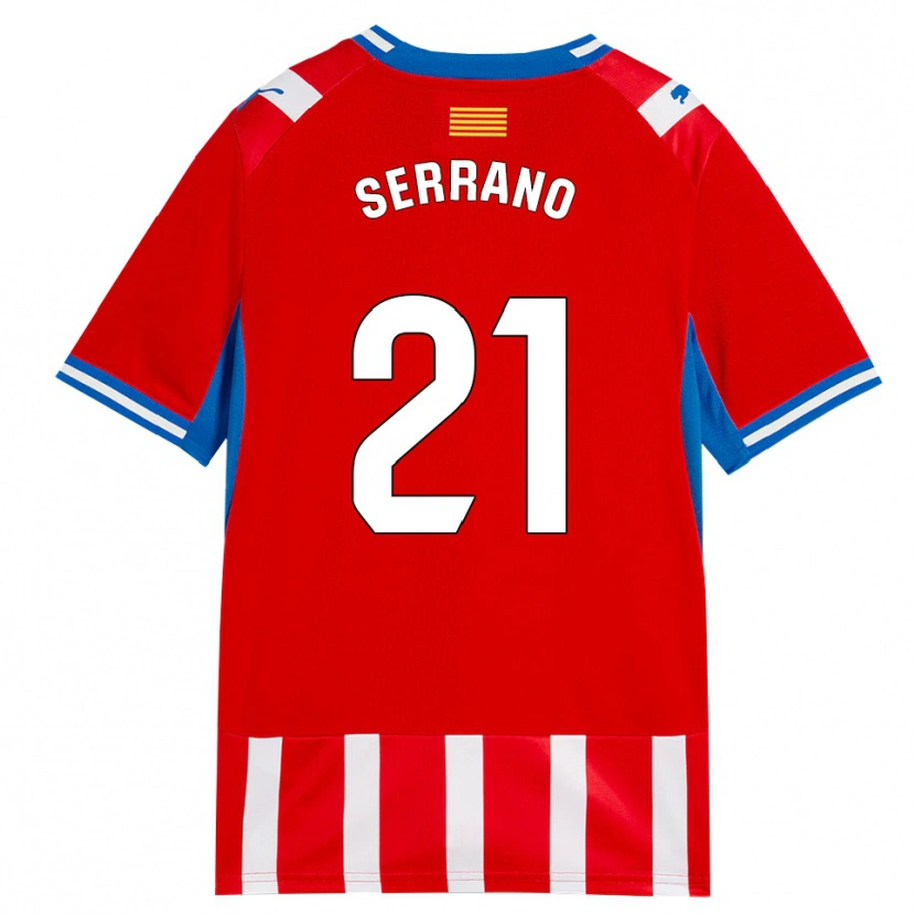 Danxen Hombre Camiseta Ot Serrano #21 Rojo Blanco Azul Cielo 1ª Equipación 2026/27 La Camisa México