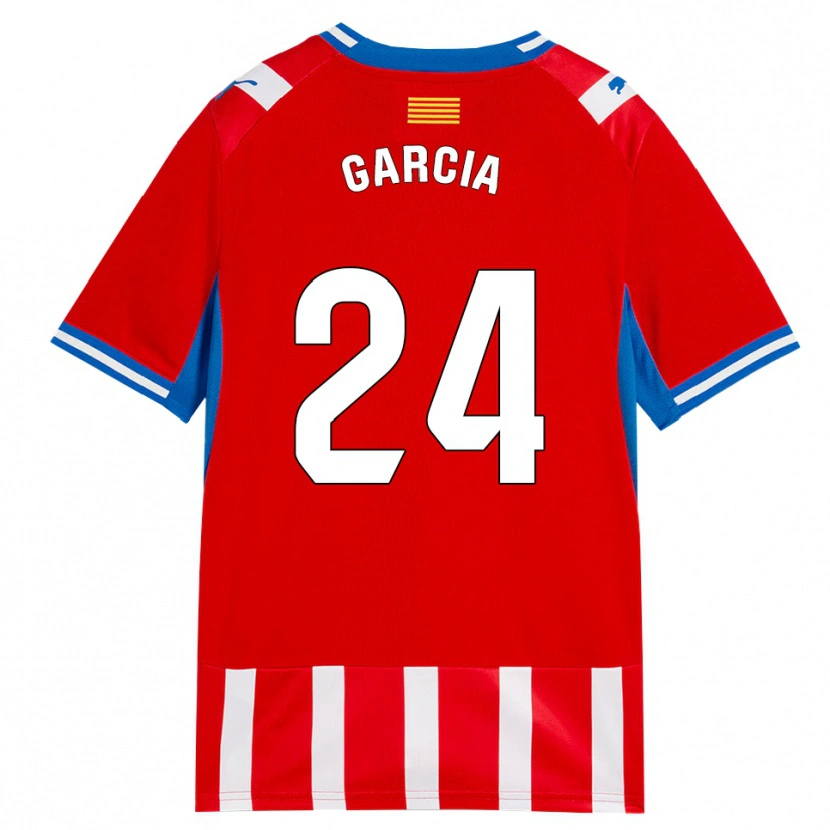Danxen Hombre Camiseta Borja García #24 Rojo Blanco Azul Cielo 1ª Equipación 2026/27 La Camisa México