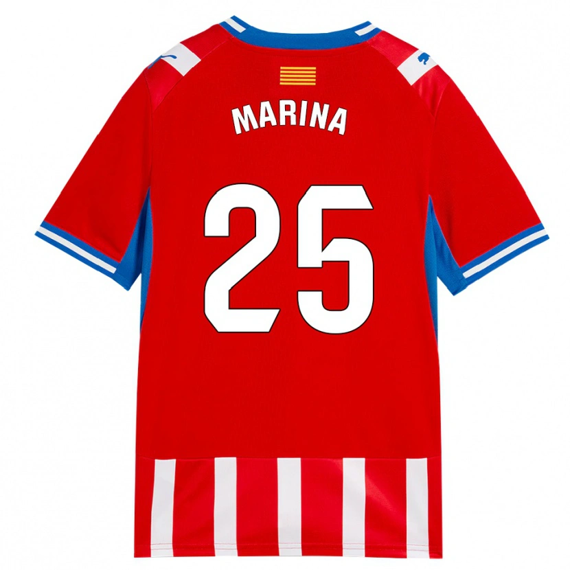Danxen Hombre Camiseta Sergi Marina #25 Rojo Blanco Azul Cielo 1ª Equipación 2026/27 La Camisa México