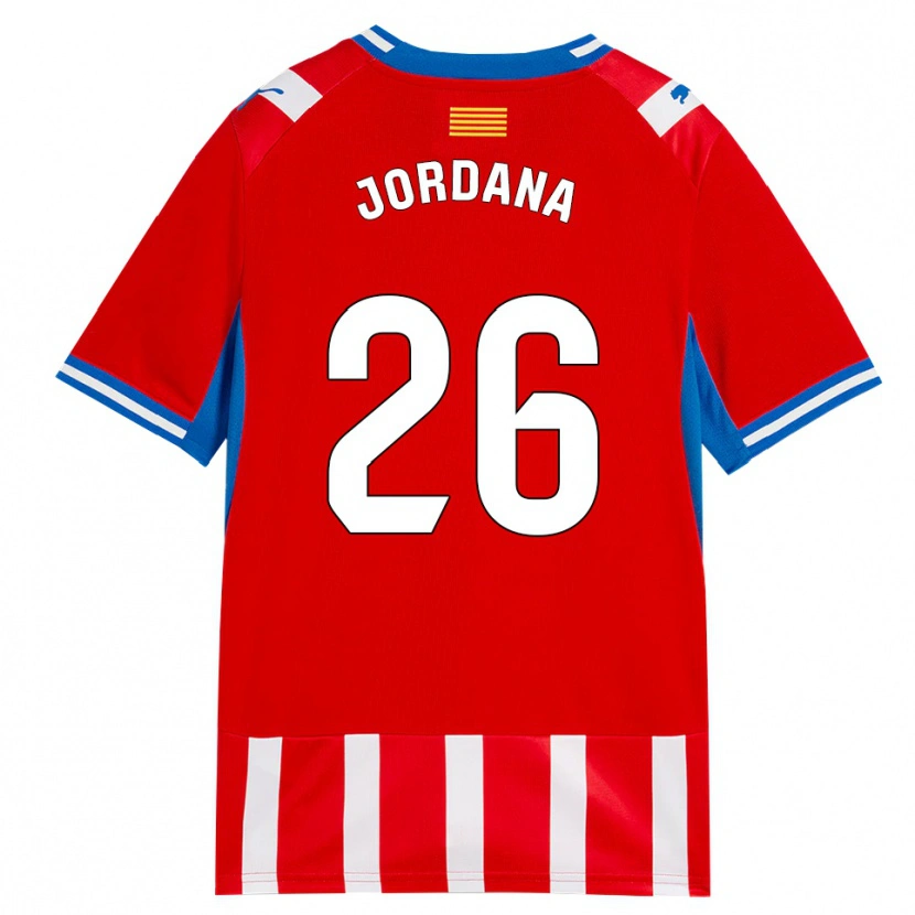Danxen Hombre Camiseta Gibert Jordana #26 Rojo Blanco Azul Cielo 1ª Equipación 2026/27 La Camisa México