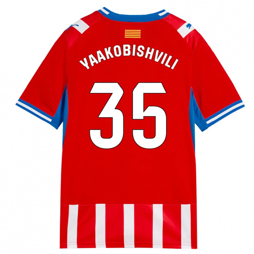 Danxen Hombre Camiseta Antal Yaakobishvili #35 Rojo Blanco Azul Cielo 1ª Equipación 2026/27 La Camisa México