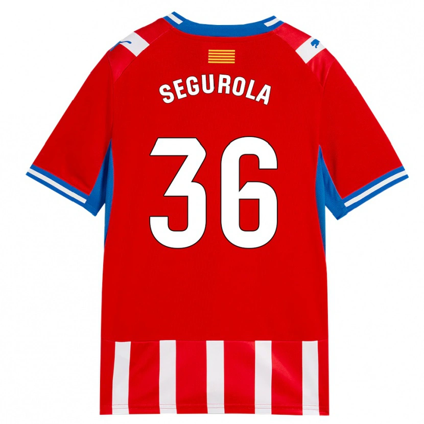 Danxen Hombre Camiseta Anartz Segurola #36 Rojo Blanco Azul Cielo 1ª Equipación 2026/27 La Camisa México