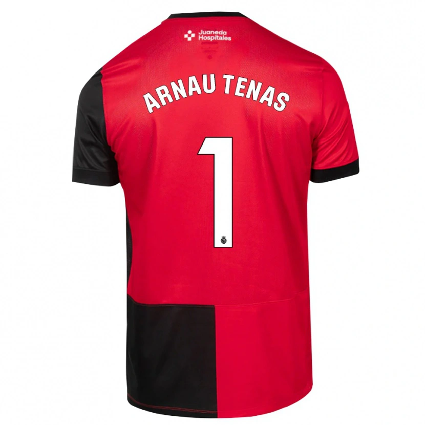 Danxen Hombre Camiseta Arnau Tenas #1 Negro Rojo Blanco 1ª Equipación 2026/27 La Camisa México