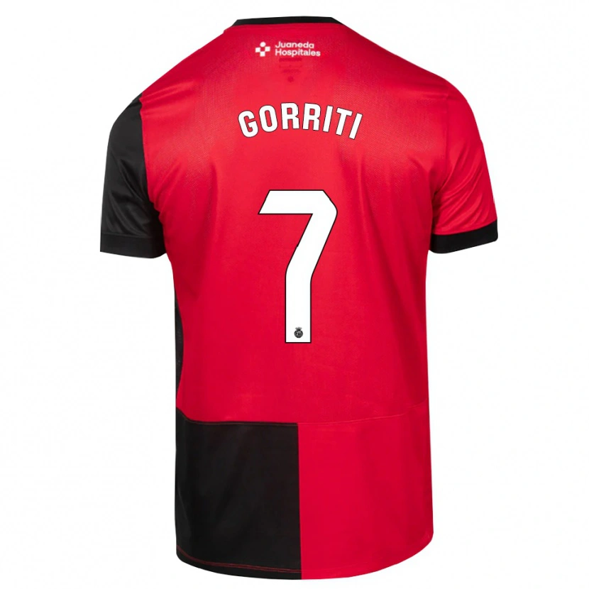 Danxen Hombre Camiseta Marcos Gorriti #7 Negro Rojo Blanco 1ª Equipación 2026/27 La Camisa México