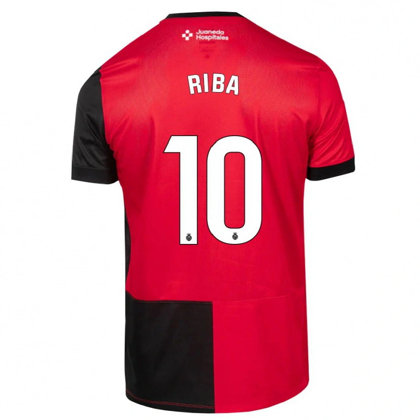 Danxen Hombre Camiseta Cesc Riba #10 Negro Rojo Blanco 1ª Equipación 2026/27 La Camisa México