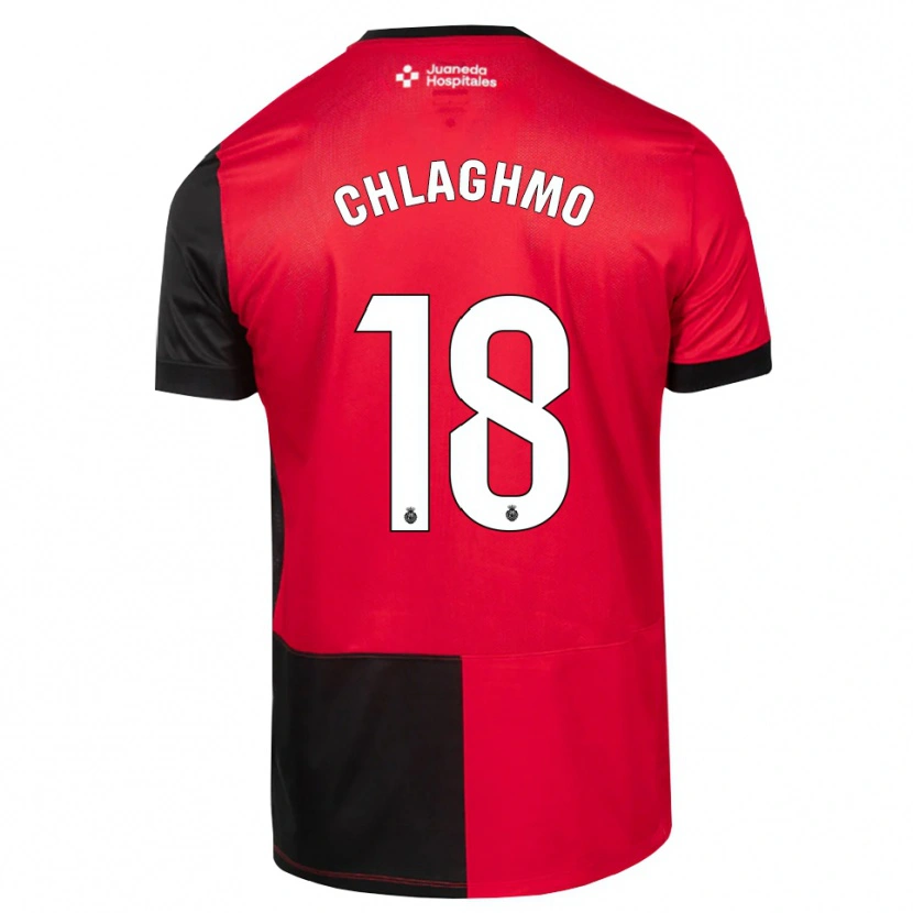 Danxen Hombre Camiseta Saifdine Chlaghmo #18 Negro Rojo Blanco 1ª Equipación 2026/27 La Camisa México