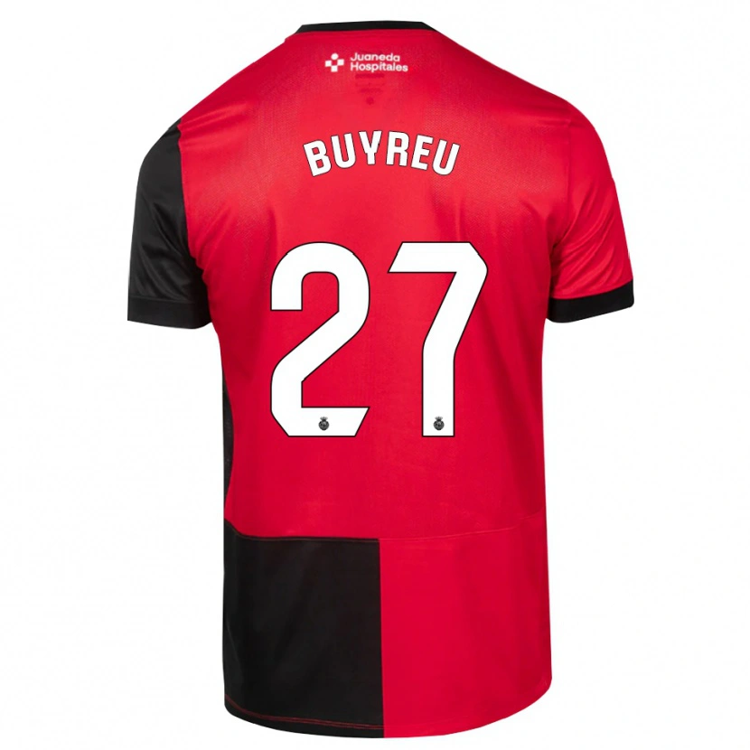 Danxen Hombre Camiseta Jan Buyreu #27 Negro Rojo Blanco 1ª Equipación 2026/27 La Camisa México