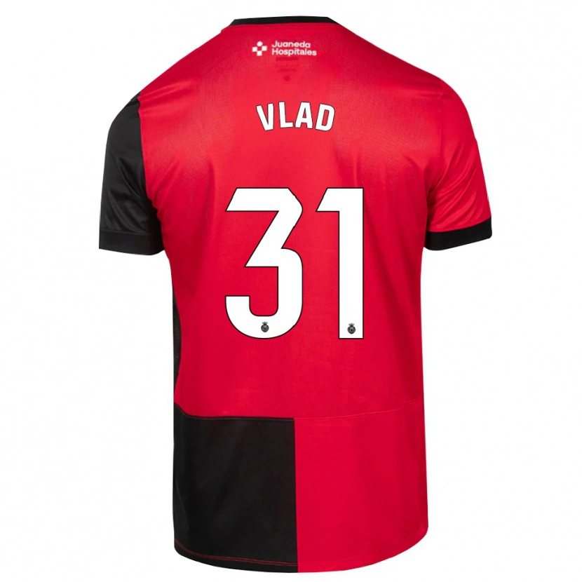 Danxen Hombre Camiseta Rares Vlad #31 Negro Rojo Blanco 1ª Equipación 2026/27 La Camisa México