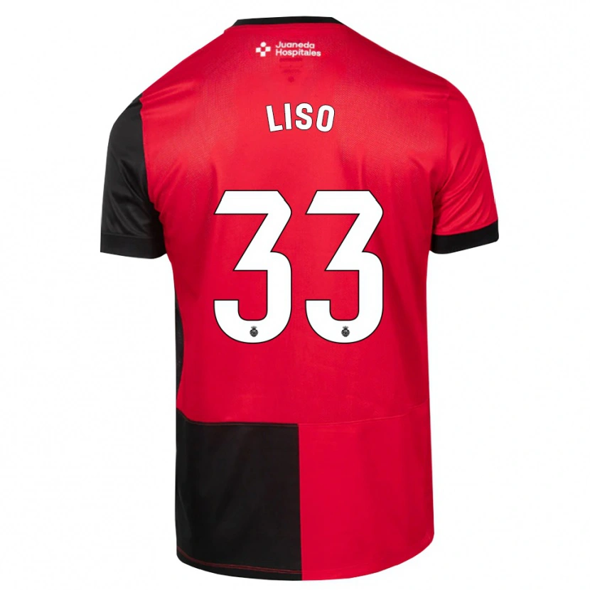 Danxen Hombre Camiseta Adrián Liso #33 Negro Rojo Blanco 1ª Equipación 2026/27 La Camisa México