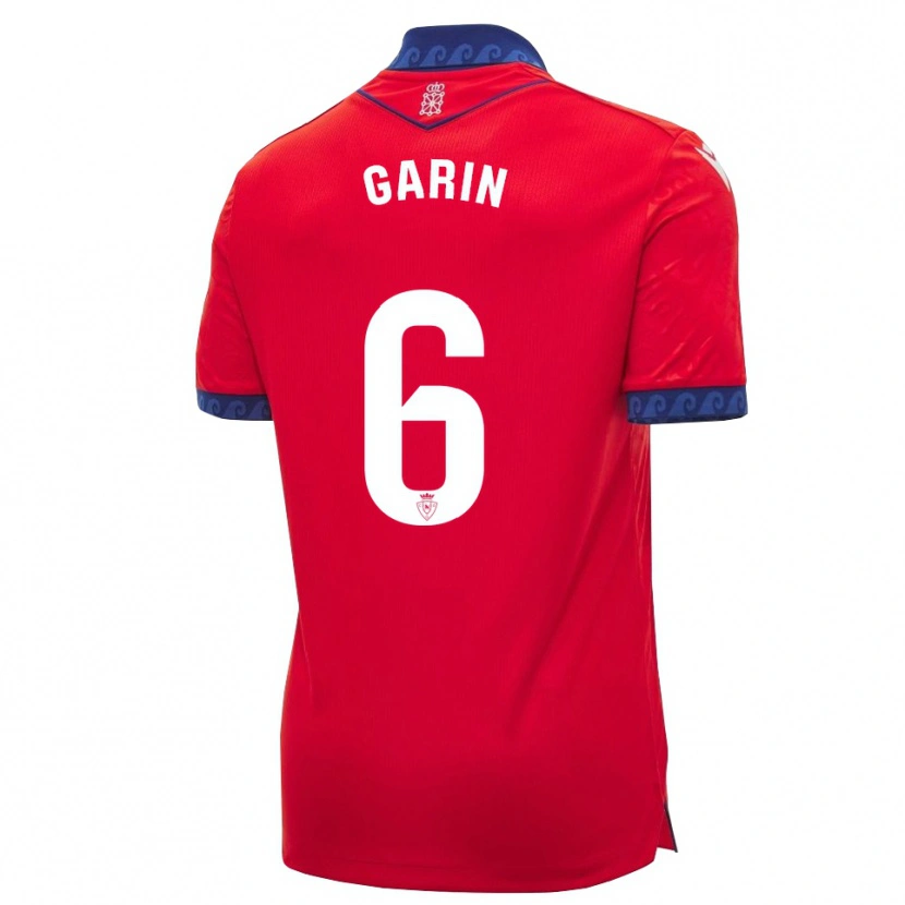Danxen Hombre Camiseta Xabi Garin #6 Rojo Azul Marino Blanco 1ª Equipación 2026/27 La Camisa México