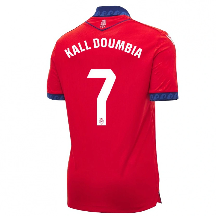 Danxen Hombre Camiseta Aly Kall Doumbia #7 Rojo Azul Marino Blanco 1ª Equipación 2026/27 La Camisa México