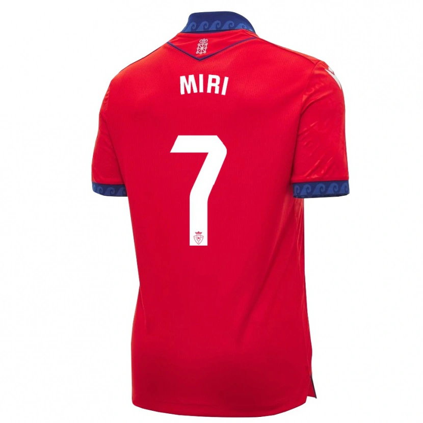 Danxen Hombre Camiseta Miriam Rivas Pinto #7 Rojo Azul Marino Blanco 1ª Equipación 2026/27 La Camisa México