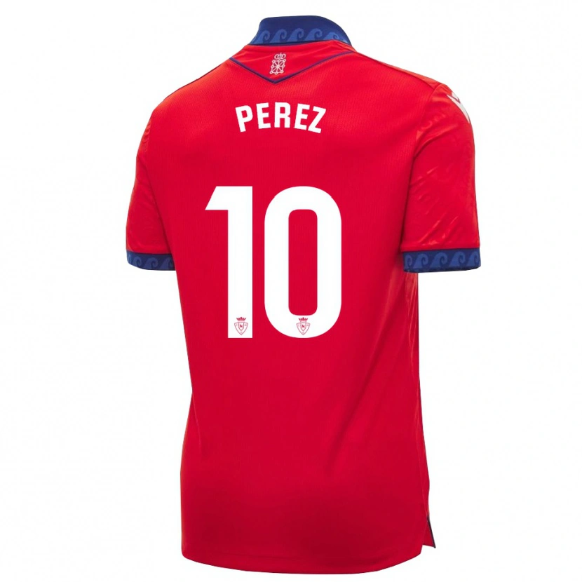 Danxen Hombre Camiseta Bruno Pérez #10 Rojo Azul Marino Blanco 1ª Equipación 2026/27 La Camisa México