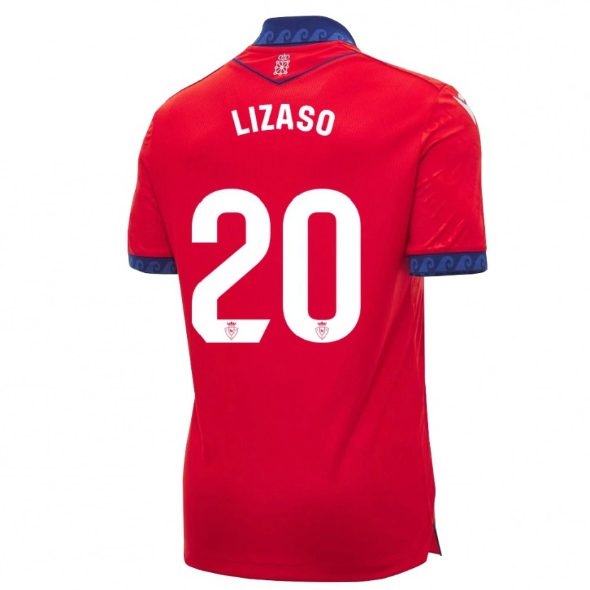 Danxen Hombre Camiseta Iker Lizaso #20 Rojo Azul Marino Blanco 1ª Equipación 2026/27 La Camisa México