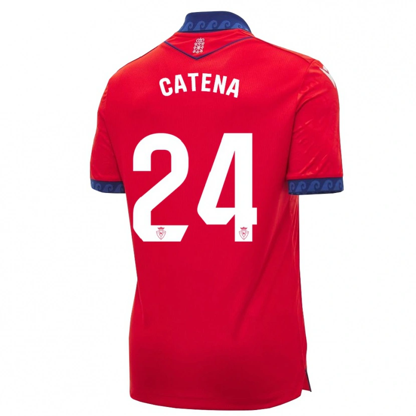 Danxen Hombre Camiseta Alejandro Catena #24 Rojo Azul Marino Blanco 1ª Equipación 2026/27 La Camisa México
