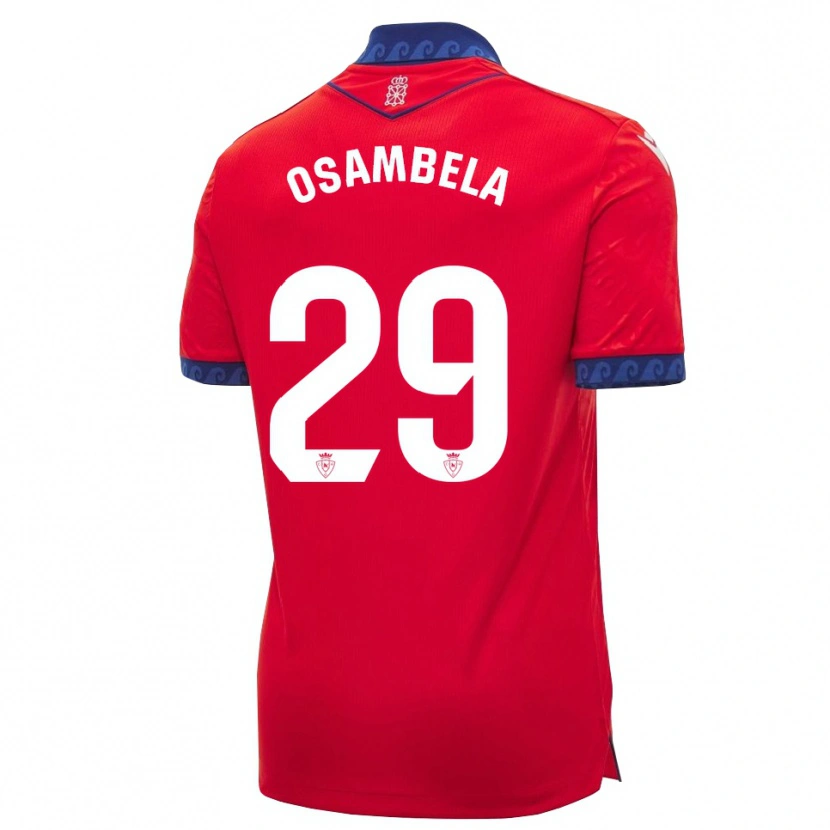 Danxen Hombre Camiseta Asier Osambela #29 Rojo Azul Marino Blanco 1ª Equipación 2026/27 La Camisa México