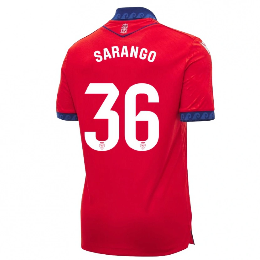 Danxen Hombre Camiseta Kepa Sarango #36 Rojo Azul Marino Blanco 1ª Equipación 2026/27 La Camisa México