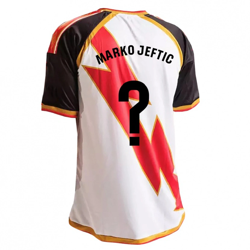 Danxen Hombre Camiseta Marko Jeftic #0 Negro Rojo Blanco Oro 1ª Equipación 2026/27 La Camisa México