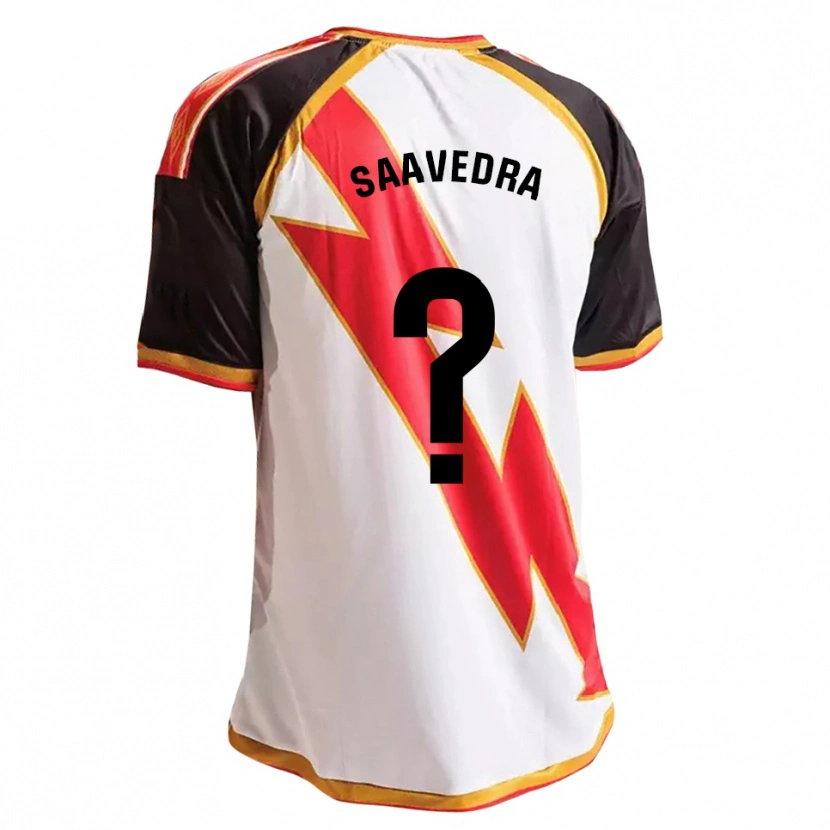Danxen Hombre Camiseta David Saavedra #0 Negro Rojo Blanco Oro 1ª Equipación 2026/27 La Camisa México