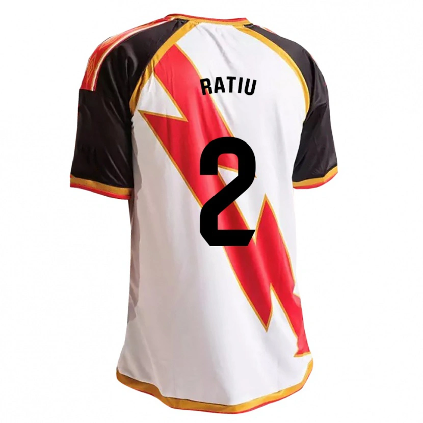 Danxen Hombre Camiseta Andrei Rațiu #2 Negro Rojo Blanco Oro 1ª Equipación 2026/27 La Camisa México