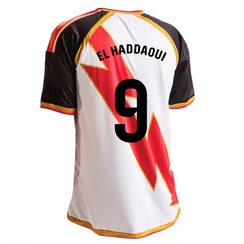 Danxen Hombre Camiseta Hamza El Haddaoui #9 Negro Rojo Blanco Oro 1ª Equipación 2026/27 La Camisa México