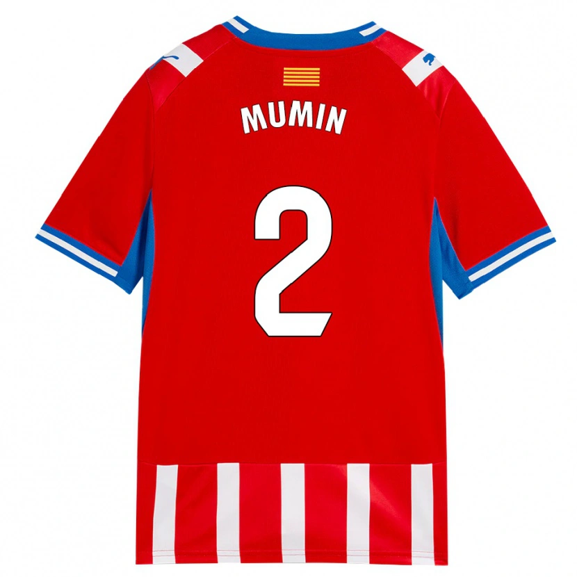 Danxen Hombre Camiseta Abdul Mumin #2 Rojo Blanco Azul Cielo 1ª Equipación 2026/27 La Camisa México