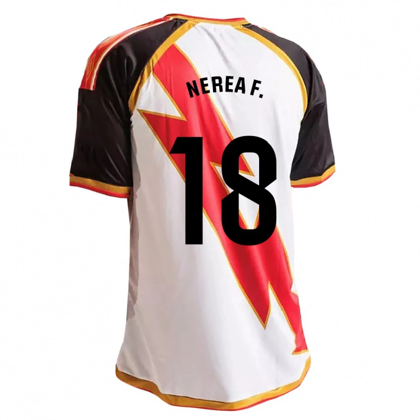 Danxen Hombre Camiseta Nerea Fernández Santos #18 Negro Rojo Blanco Oro 1ª Equipación 2026/27 La Camisa México