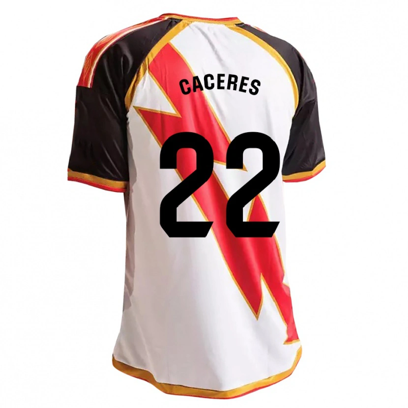 Danxen Hombre Camiseta Daniel Cáceres #22 Negro Rojo Blanco Oro 1ª Equipación 2026/27 La Camisa México