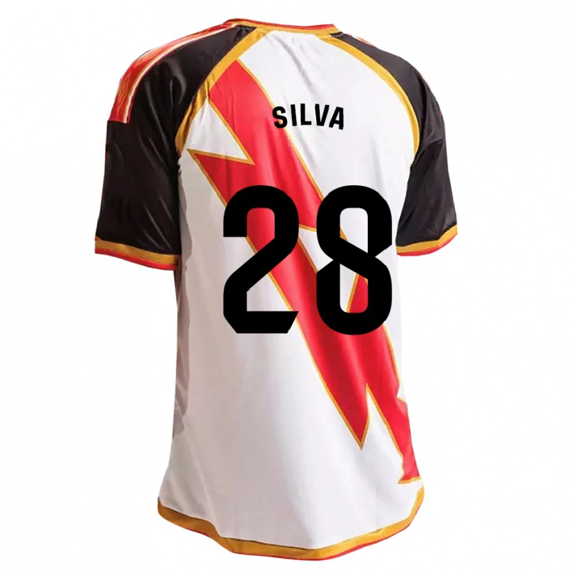 Danxen Hombre Camiseta Santiago Silva #28 Negro Rojo Blanco Oro 1ª Equipación 2026/27 La Camisa México