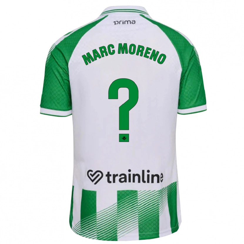 Danxen Hombre Camiseta Marc Moreno #0 Verde Claro Negro Blanco 1ª Equipación 2026/27 La Camisa México