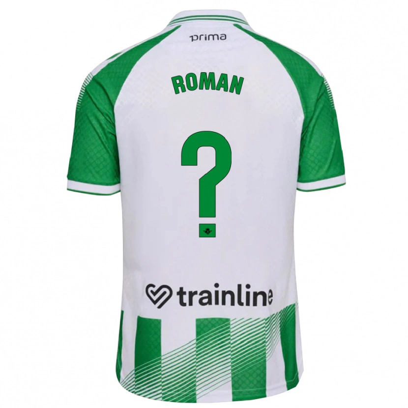 Danxen Hombre Camiseta Samu Román #0 Verde Claro Negro Blanco 1ª Equipación 2026/27 La Camisa México