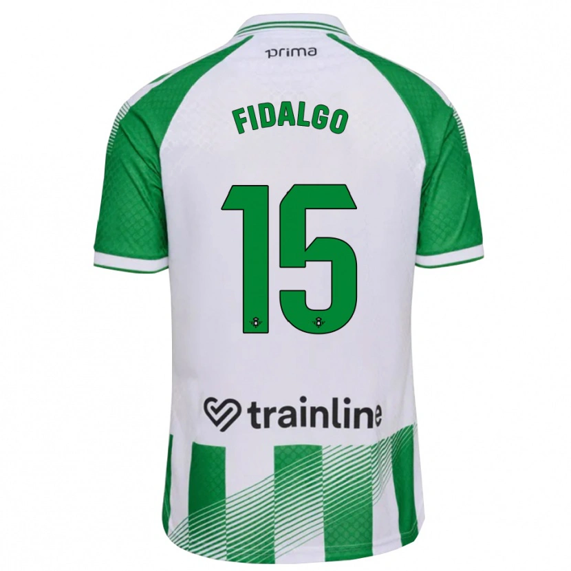 Danxen Hombre Camiseta Álvaro Fidalgo #15 Verde Claro Negro Blanco 1ª Equipación 2026/27 La Camisa México