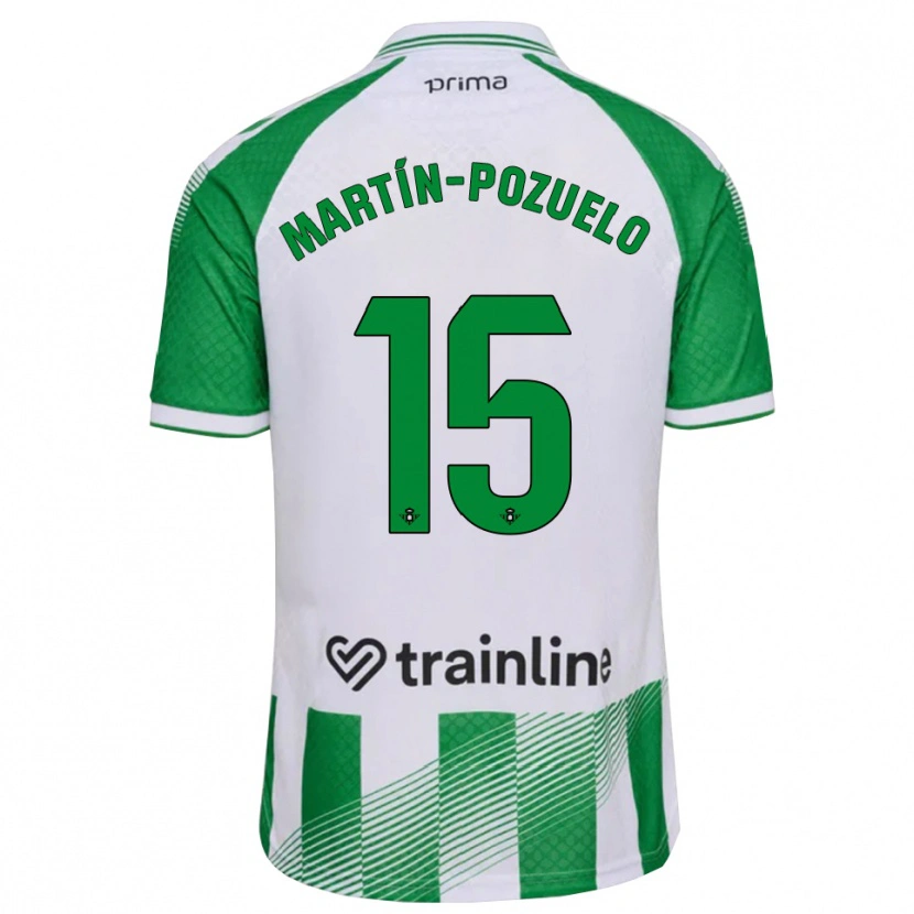 Danxen Hombre Camiseta Esther Martín-Pozuelo #15 Verde Claro Negro Blanco 1ª Equipación 2026/27 La Camisa México